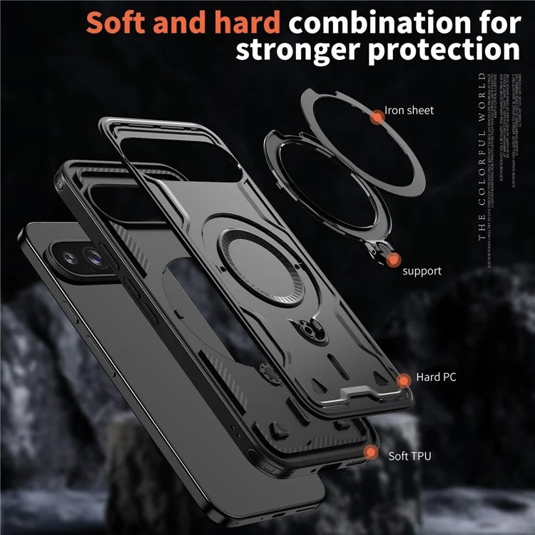 Shockproof Magsafe Kickstand Ring Case for Google Pixel 9 Pro XL Shockproof Magsafe Kickstand Ring Case for Google Pixel 9 Pro XL